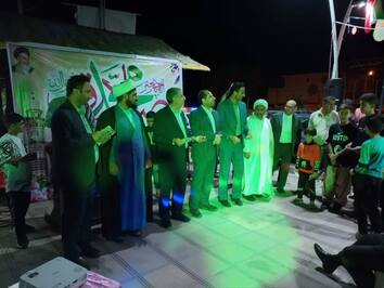 جشن بزرگ میلاد دو نور در شهرستان بدره برگزار شد