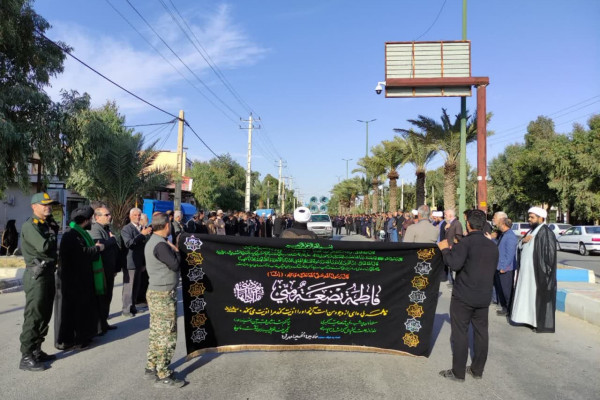 برگزاری مراسم دسته روی عزاداری شهادت حضرت زهرا (س) در مهران