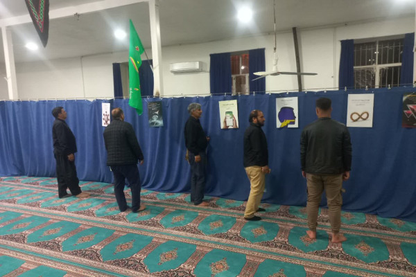نمایشگاه پوستر زندگی با آیه ها در مساجد شهرستان بدره