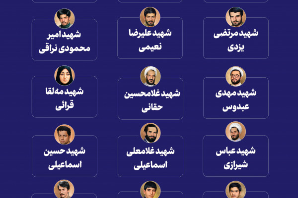 نقشه ای از عشق و ایثار، داده نمای شهدای سازمان تبلیغات اسلامی در قاب زمان و استان