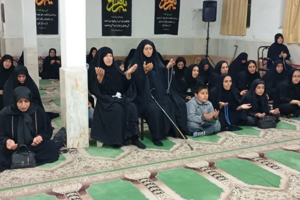 حضور بانوان مهرانی در مراسم عزاداری فاطمیه دوم؛