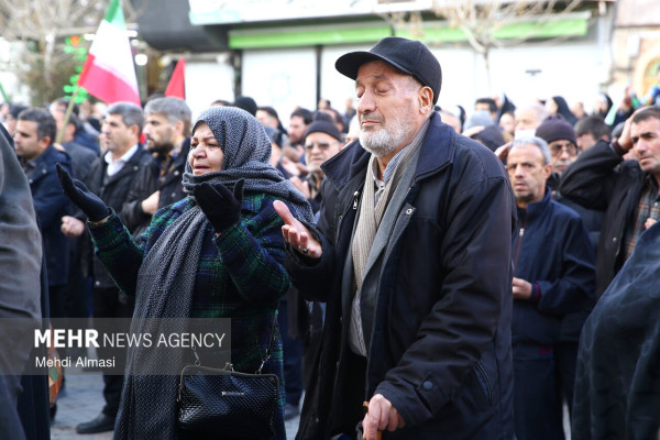 خیزش زنجانی ها در محکومیت اقدامات اغتشاشگران