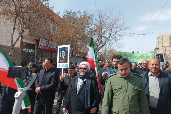 حضور دشمن‌شکن مردم روزه‌دار در راهپیمایی روز قدس