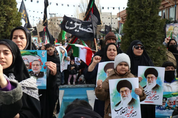 اجتماع عظیم مردم دارالارشاد اردبیل در خونخواهی رهبر شهید