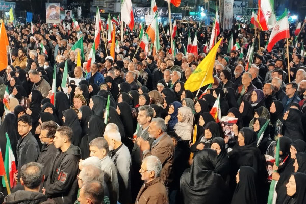گلستان|تجمع خیابانی مردم دارالمومنین شهرستان گرگان