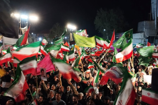 گلستان|تجمع خیابانی مردم دارالمومنین شهرستان گرگان