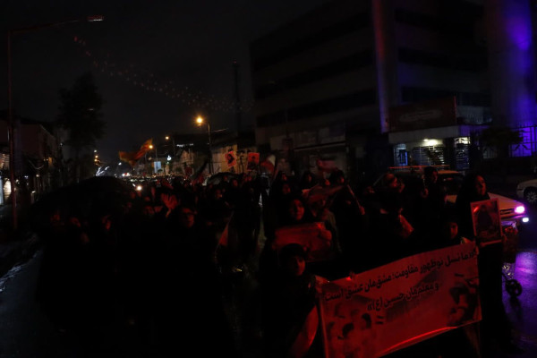 دسته حماسی مادر و فرزندی در رشت برگزار شد