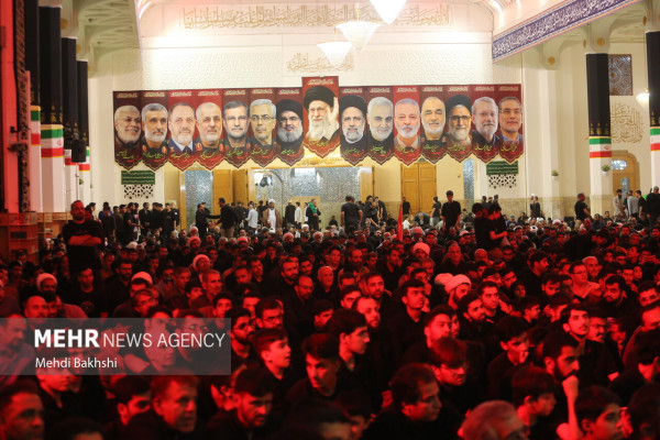 قم در سوگ بانوی کرامت سیاه‌پوش شد