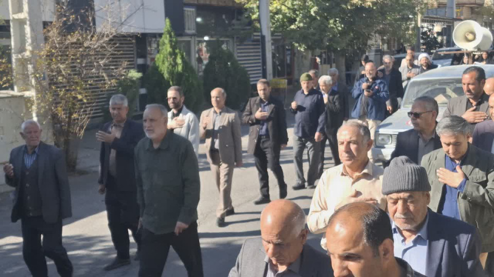 دسته روی عزاداران فاطمی در شهرستان بدره