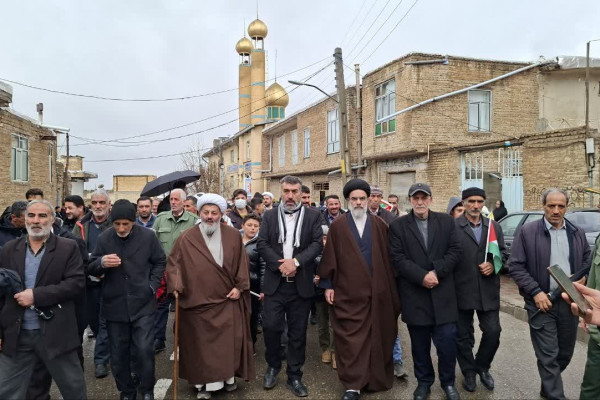 راهپیمایی متفاوت ۲۲ بهمن مدیرکل تبلیغات اسلامی آذربایجان شرقی