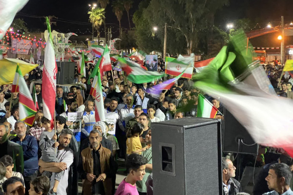 حضور مردم شوش در بیش از پنجاه شب تجمعات شبانه بی‌نظیر است